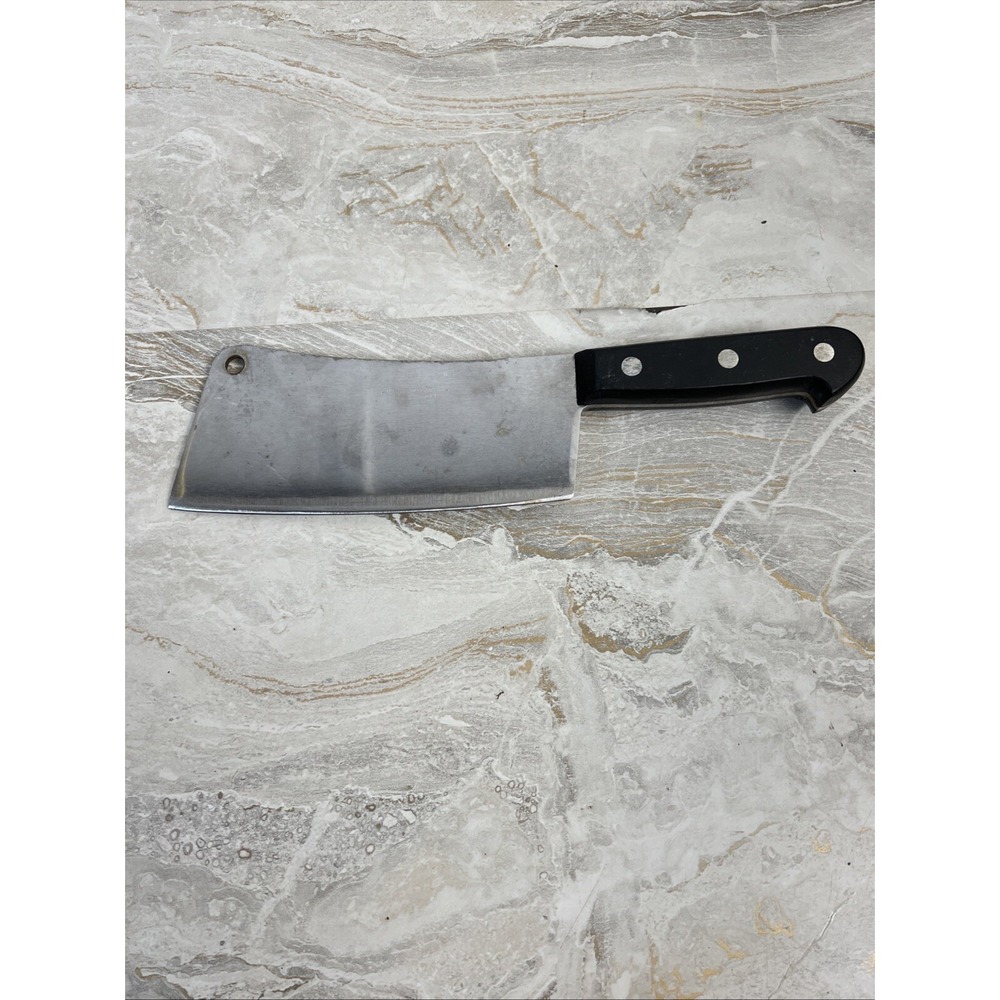 Vintage Rowoco 6-1/2" Meat Cleaver Stainless Made in France